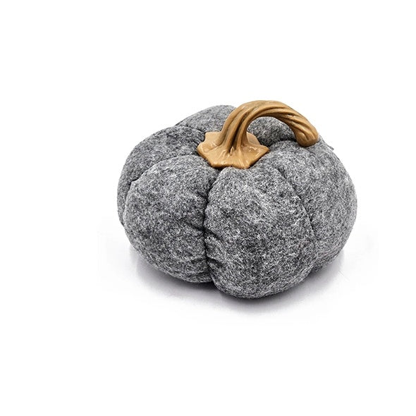 Set Of 3, 8.3x8.3x5.5 Gray Pumpkin, Pumpkin Ornament Decor For Holiday Harvest Festival Fall Festival   Thanksgiving