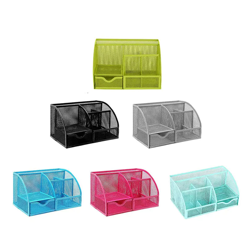 Multi-functional Metal Mesh Pen Holder and Organizer