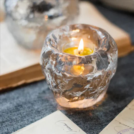 Glass Candle Holder – Elegant Table Decor