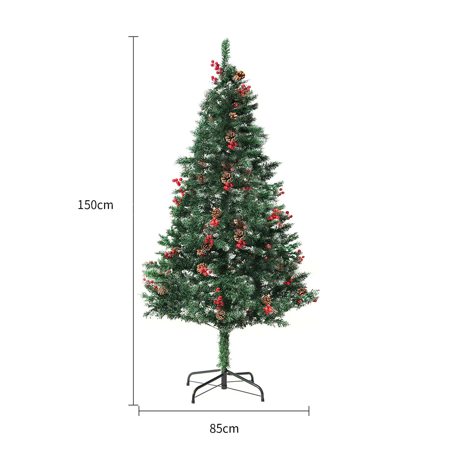 PVC Artificial Christmas Tree – Holiday Decoration for Home, Mall & Window Display