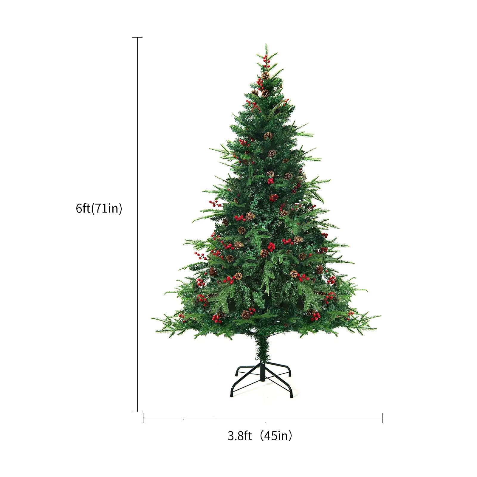 PVC Artificial Christmas Tree – Holiday Decoration for Home, Mall & Window Display