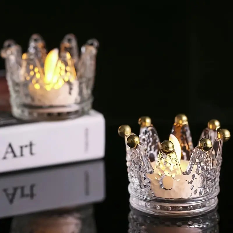 Crown Candle Holder for Weddings and Home Decor