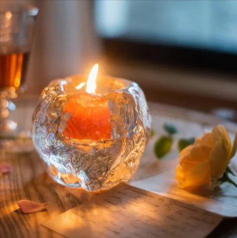 Glass Candle Holder – Elegant Table Decor
