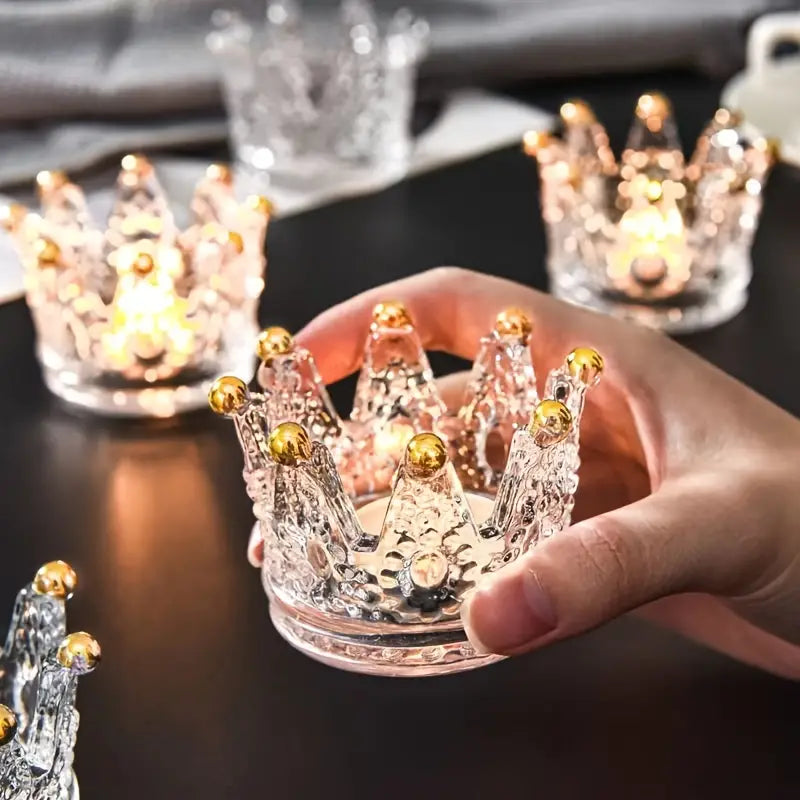 Crown Candle Holder for Weddings and Home Decor