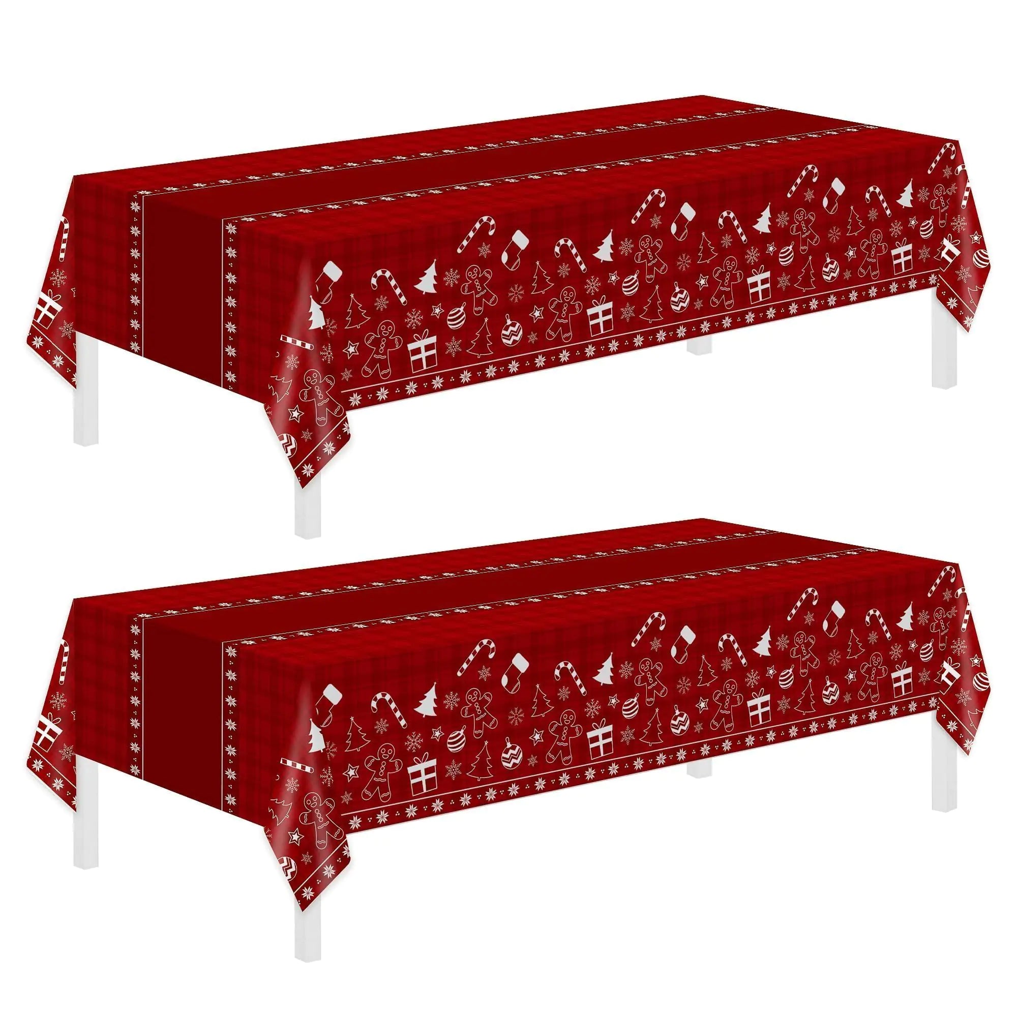 Christmas Disposable Tablecloth 2 Pack