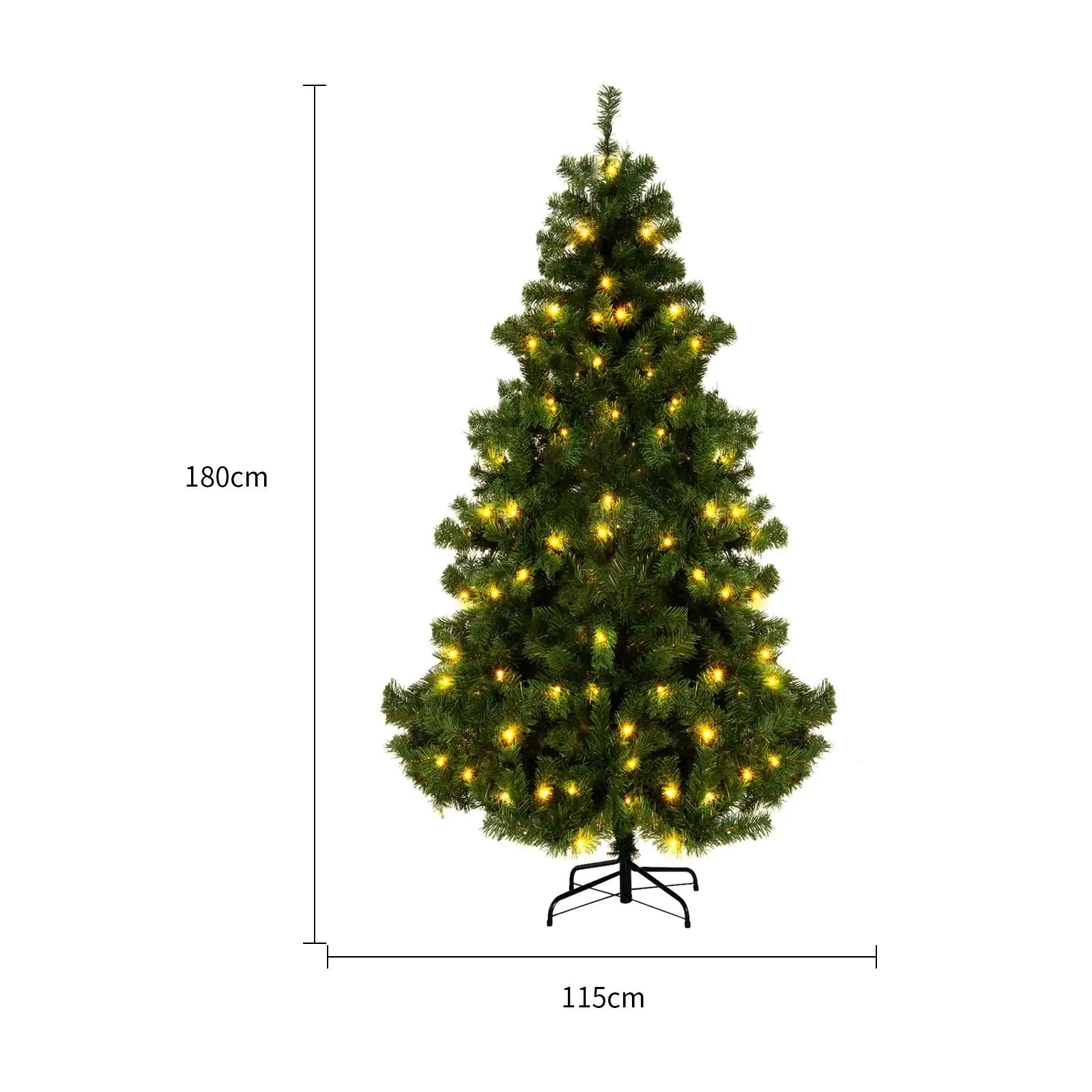 PVC Artificial Christmas Tree – Holiday Decoration for Home, Mall & Window Display